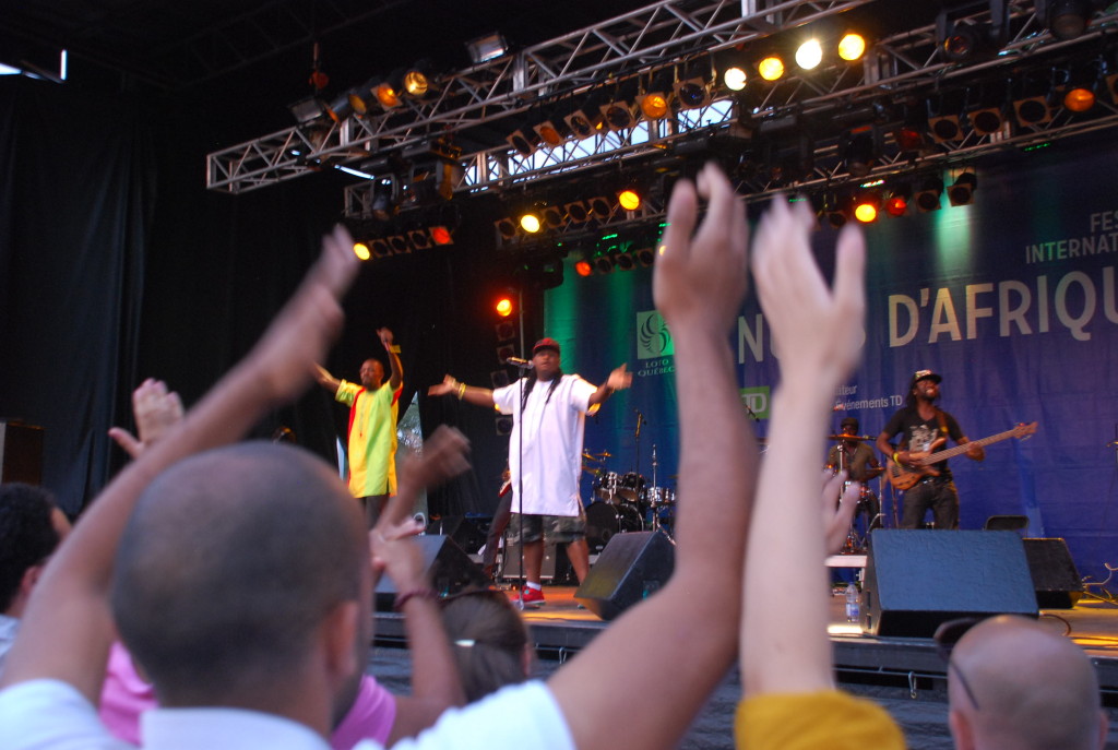 Feeling the Love: Senegalese rapper Didier Awadi at Montreal's Festival International Nuits d'Afrique in the summer of 2013. Will he, and other West African nationals, be welcome in 2015?