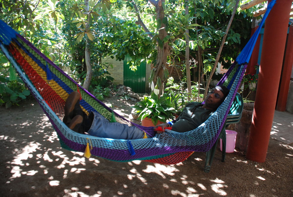 A wilful ignoramus blissfully dozing in a hammock